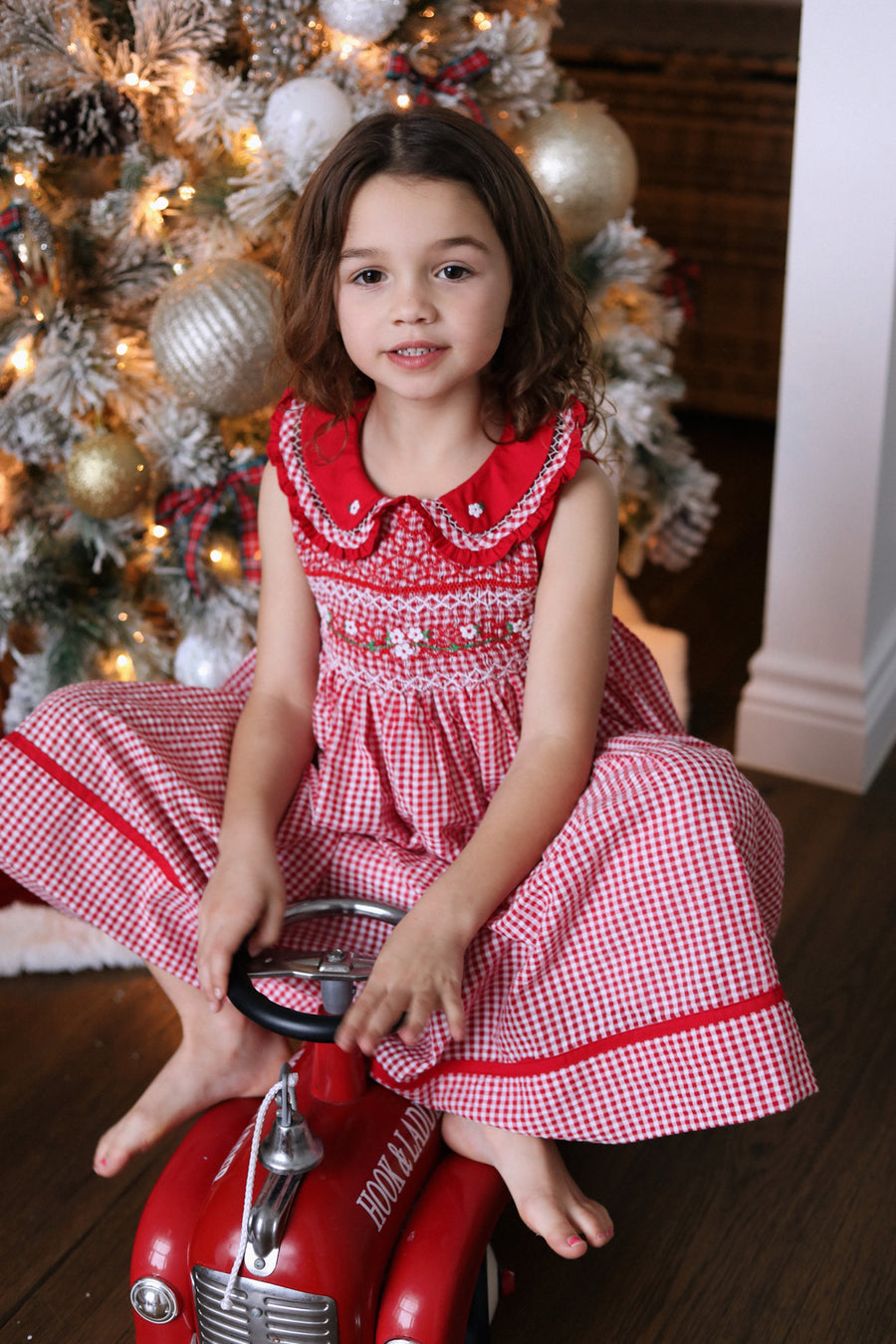 Holly Jolly Gingham Dress * Pre-Order October