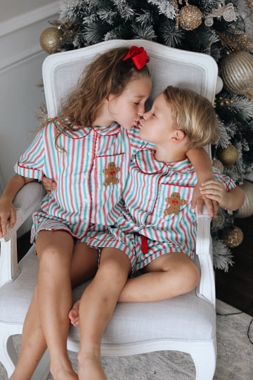 Gingerbread Stripe Pyjamas Child- *Pre-Order Nov