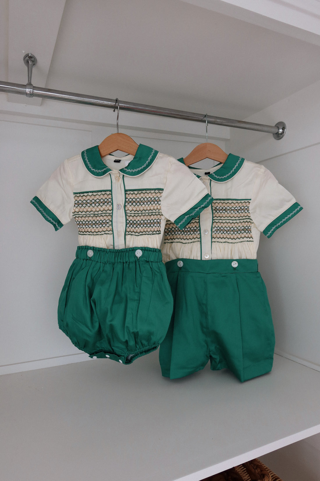 Enchanted Forest Handsmocked Jam Pants Set