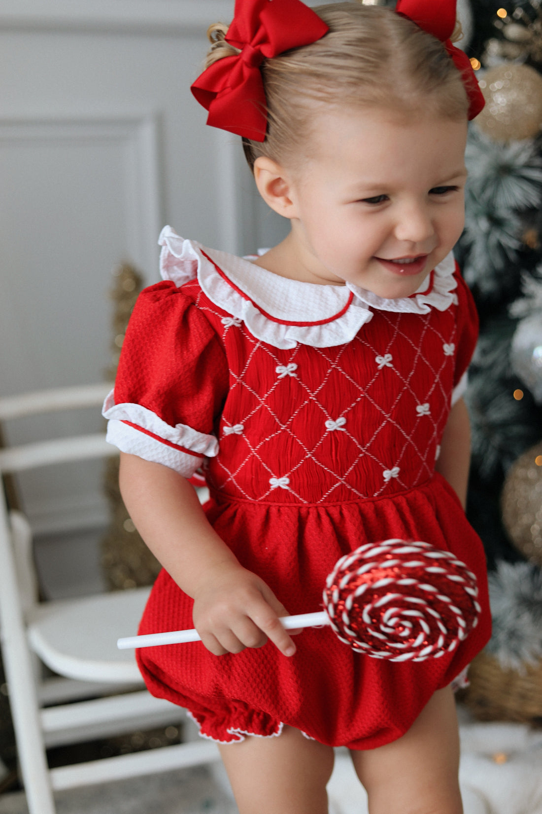 Scarlett Handsmocked Romper * Pre-Order October
