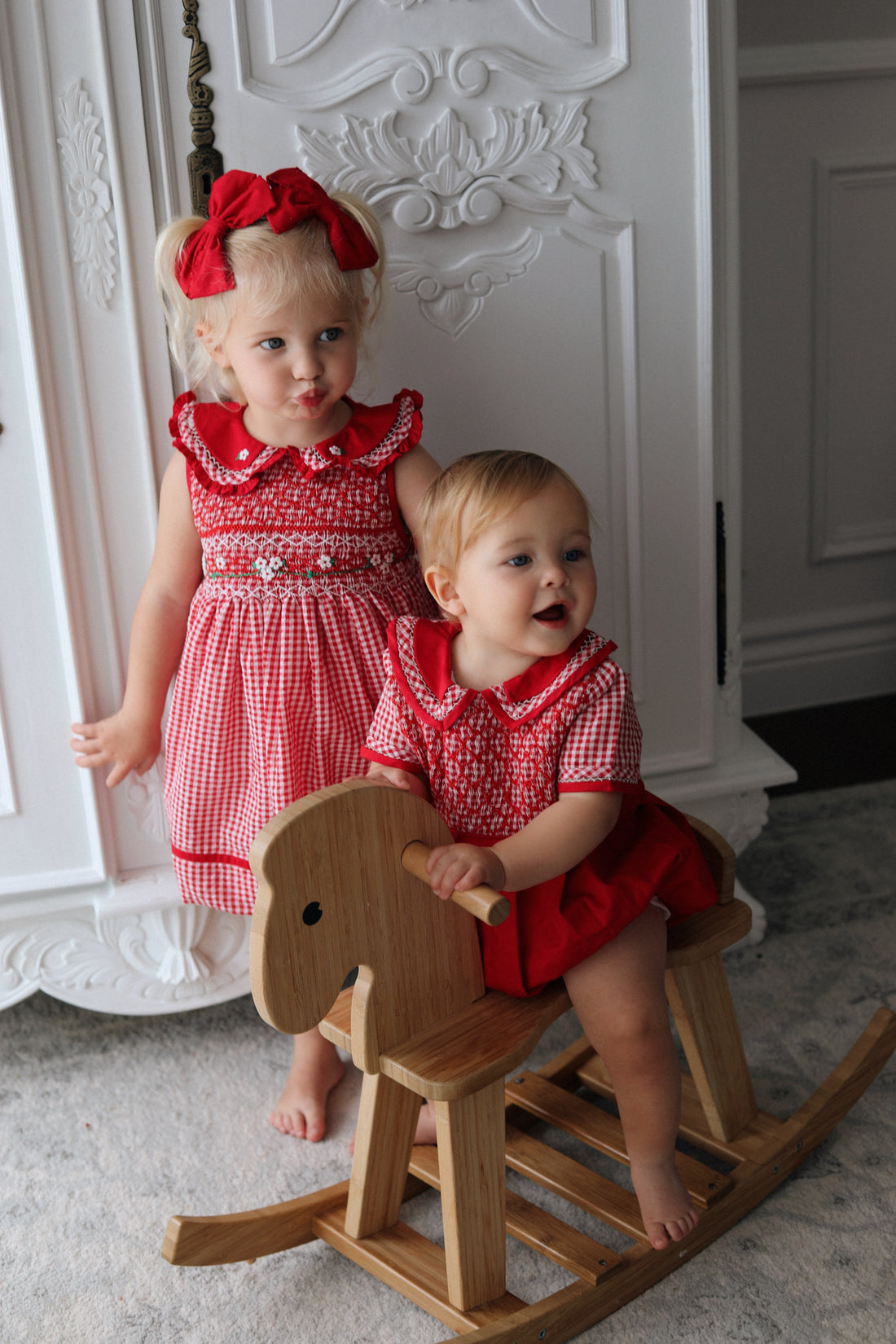 Jolly Gingham Romper * Pre-Order October