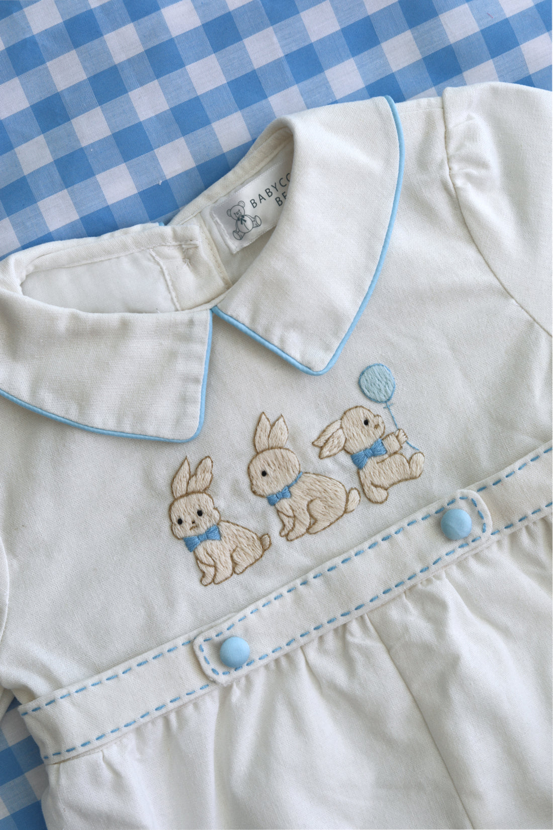 Little Bunnies Linen Romper * Pre Order