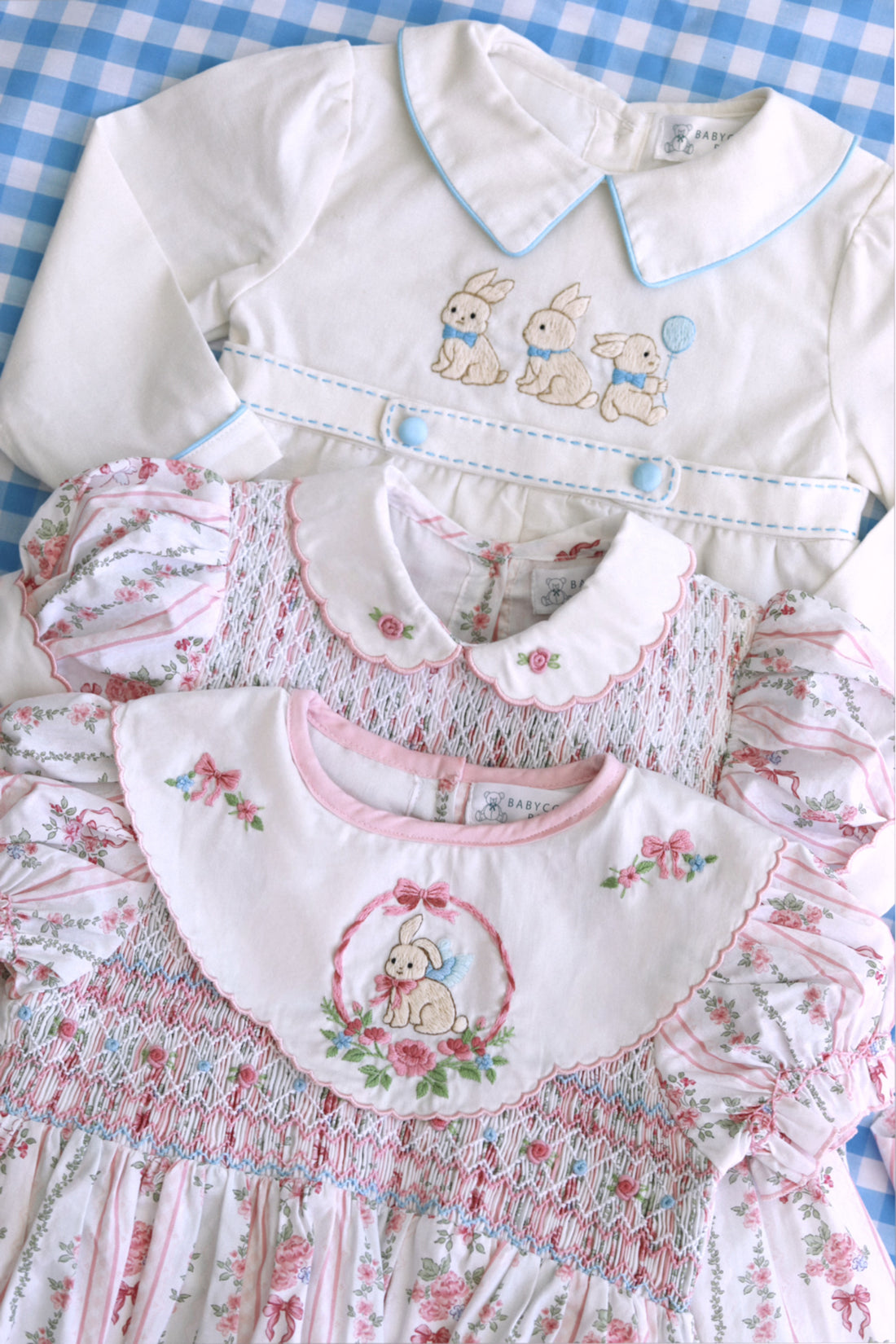 Little Bunnies Linen Romper * Pre Order