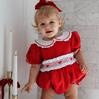 Ruby Ruffle Romper