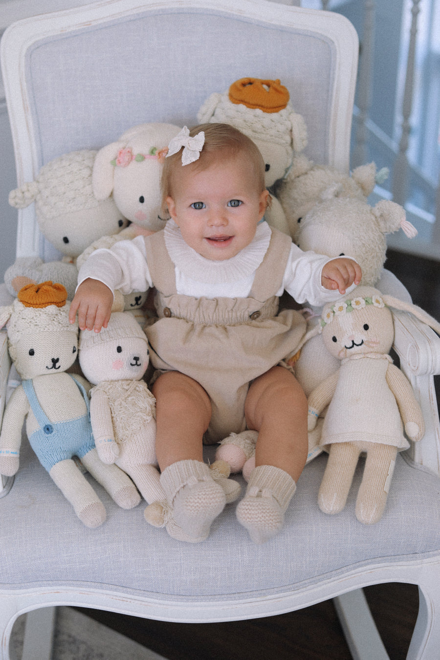 Corduroy Shoulder Strap Ruffle Bloomers