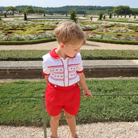 James Handsmocked Jam Pants Set