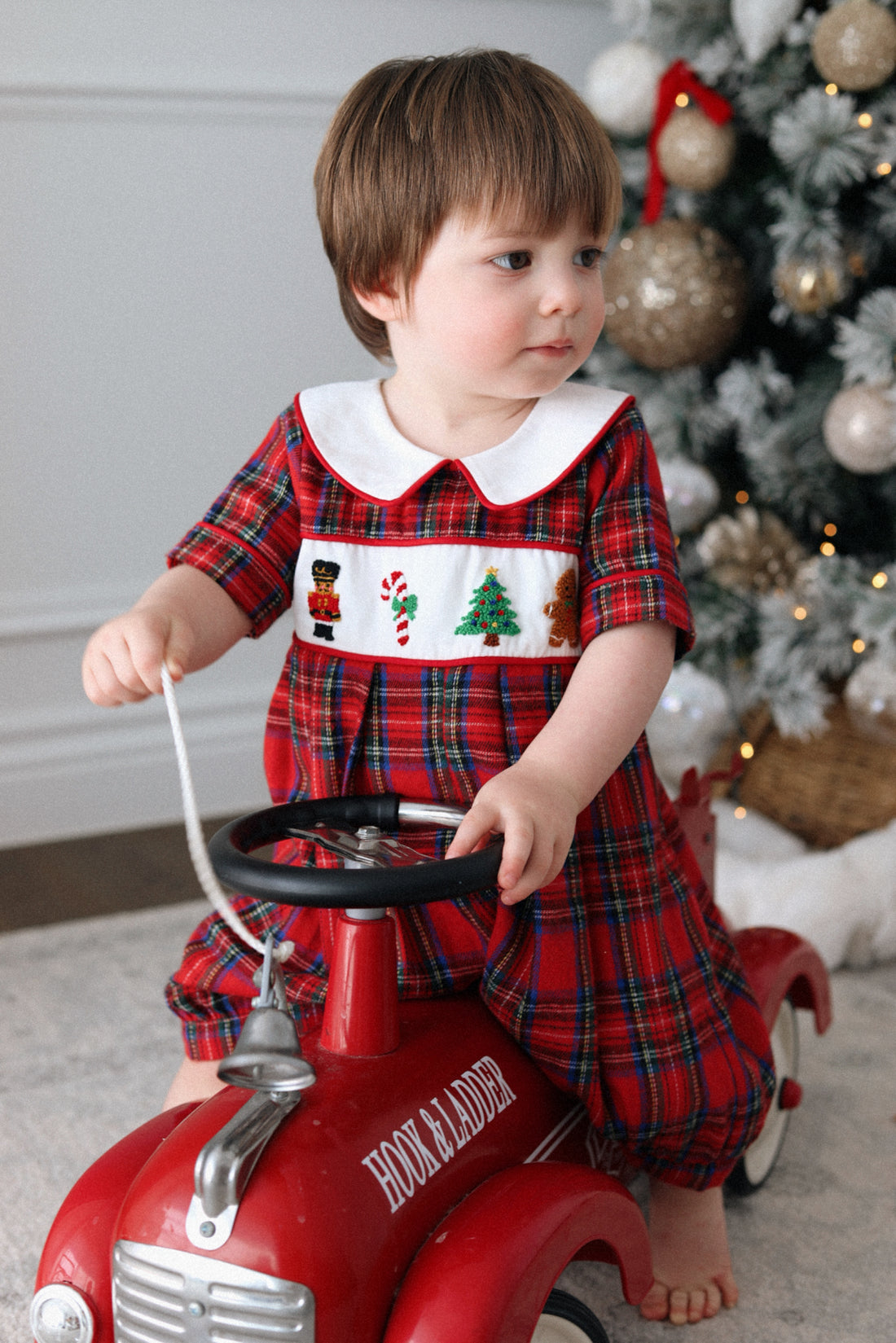 Classic Tartan Nutcracker Romper * Pre-Order September