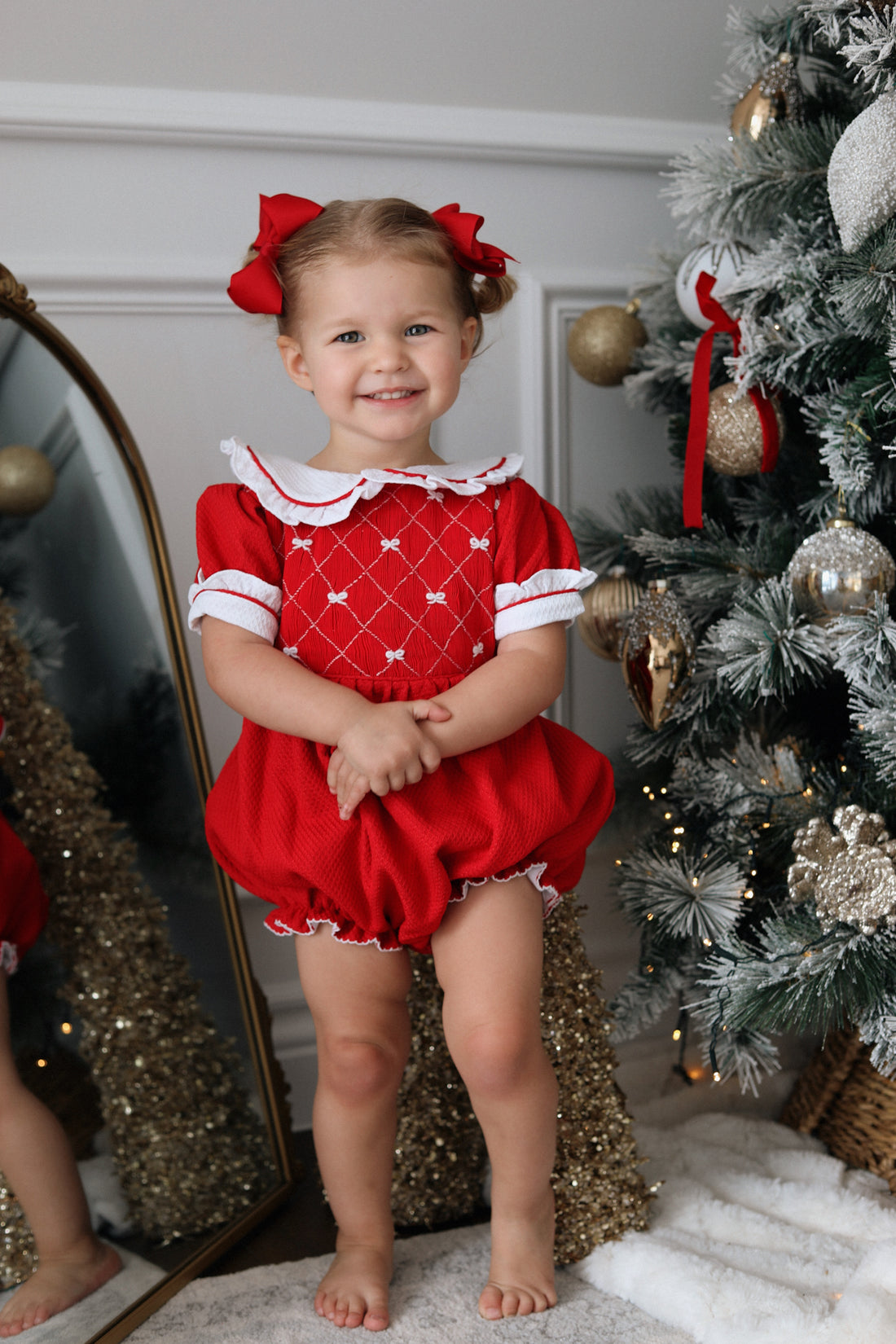 Scarlett Handsmocked Romper * Pre-Order October