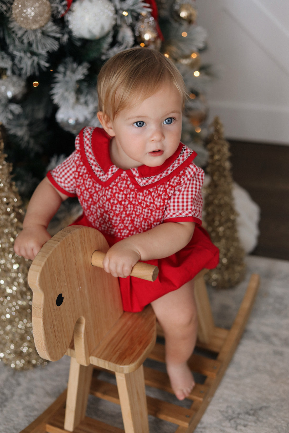 Jolly Gingham Romper * Pre-Order October