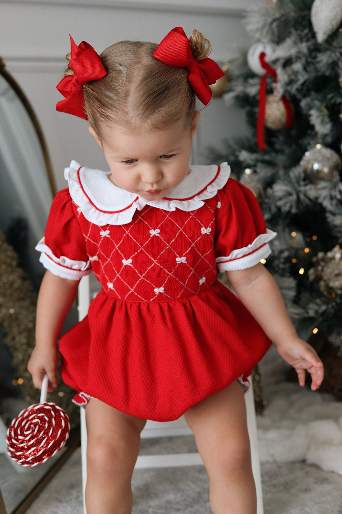 Scarlett Handsmocked Romper * Pre-Order October