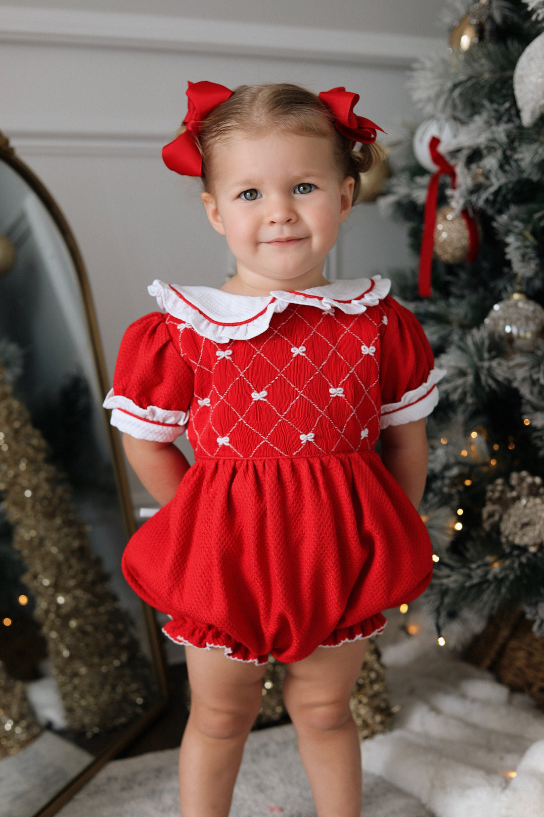Scarlett Handsmocked Romper * Pre-Order October