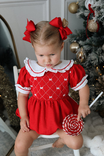 Scarlett Handsmocked Romper * Pre-Order October
