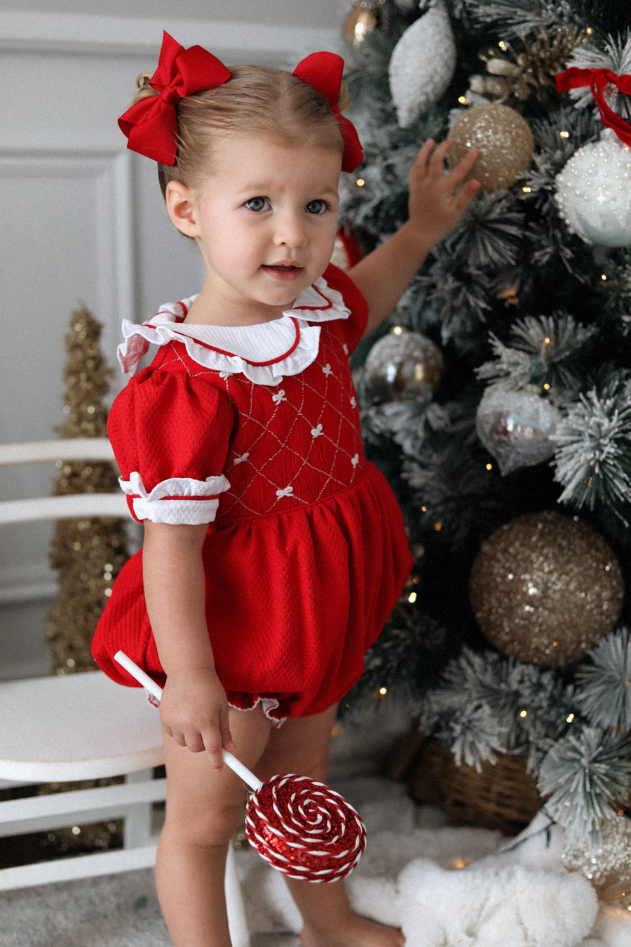 Scarlett Handsmocked Romper * Pre-Order October