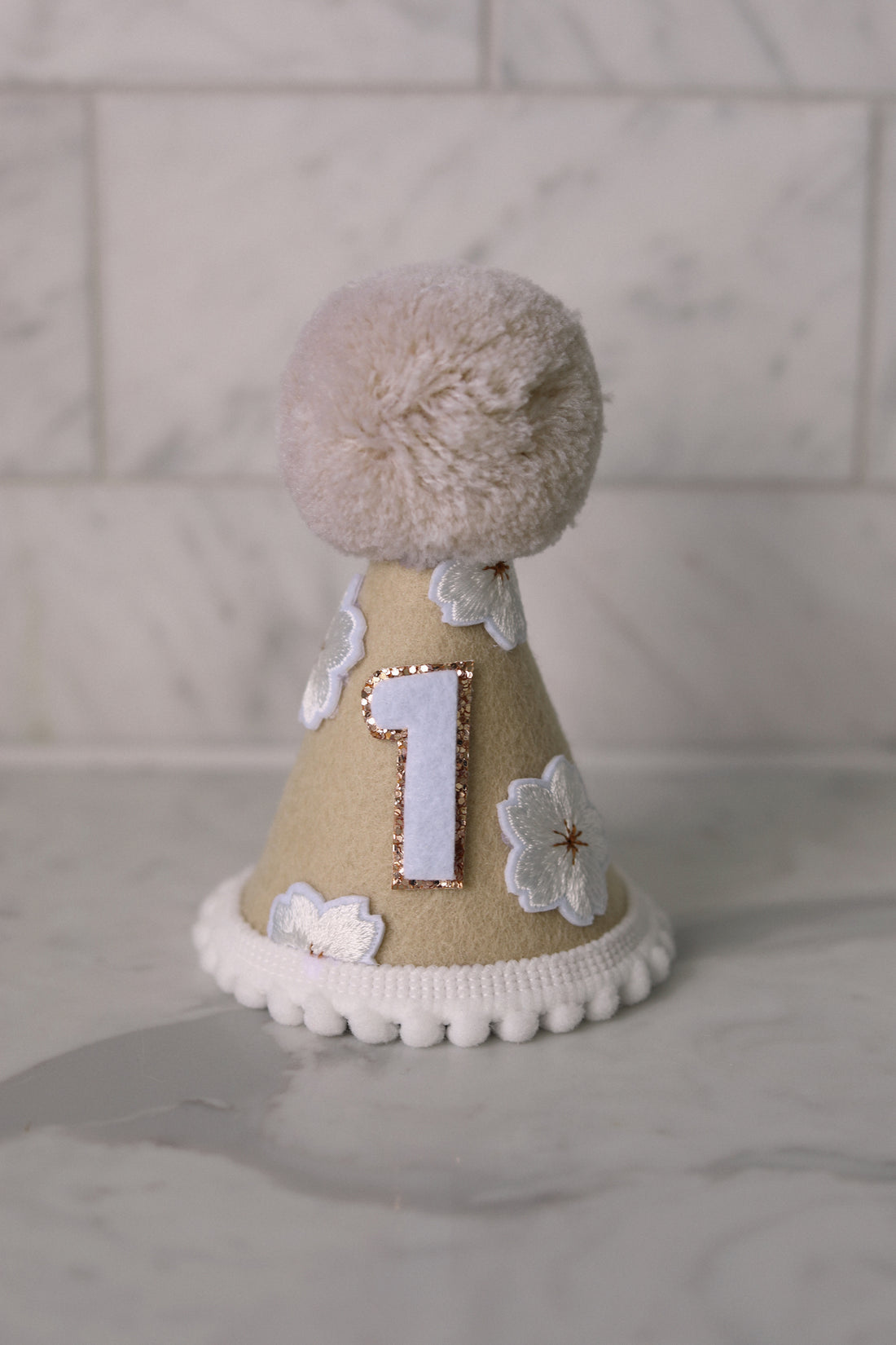 Sand Daisy Birthday Party Hat