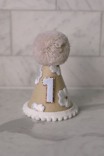 Sand Daisy Birthday Party Hat