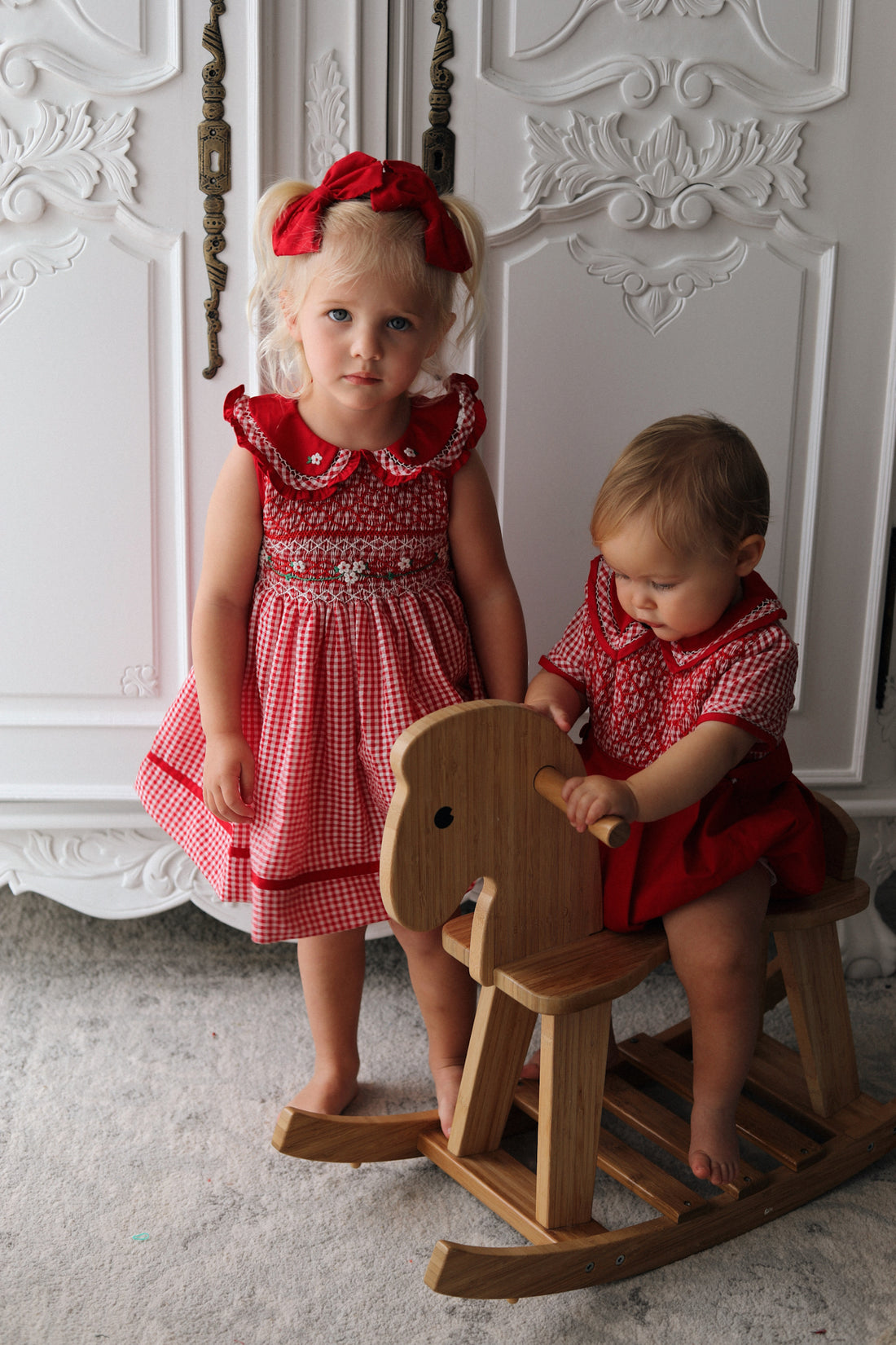 Holly Jolly Gingham Dress * Pre-Order October