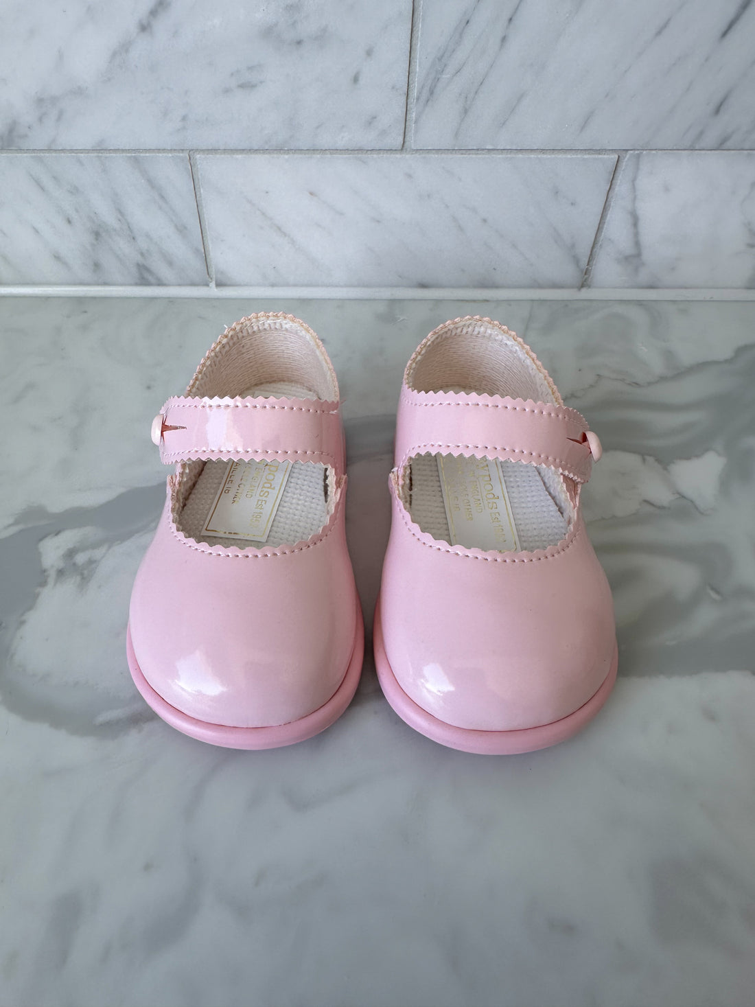 Mary Hard Sole Shoes- Pink Patent