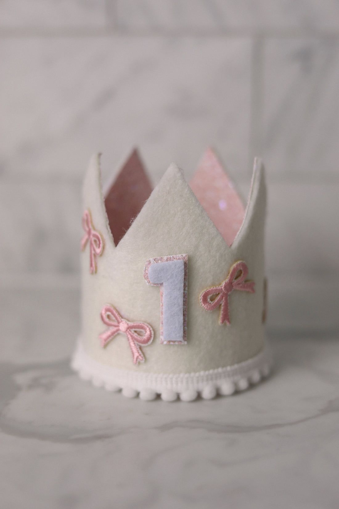Pink Bows Party Crown