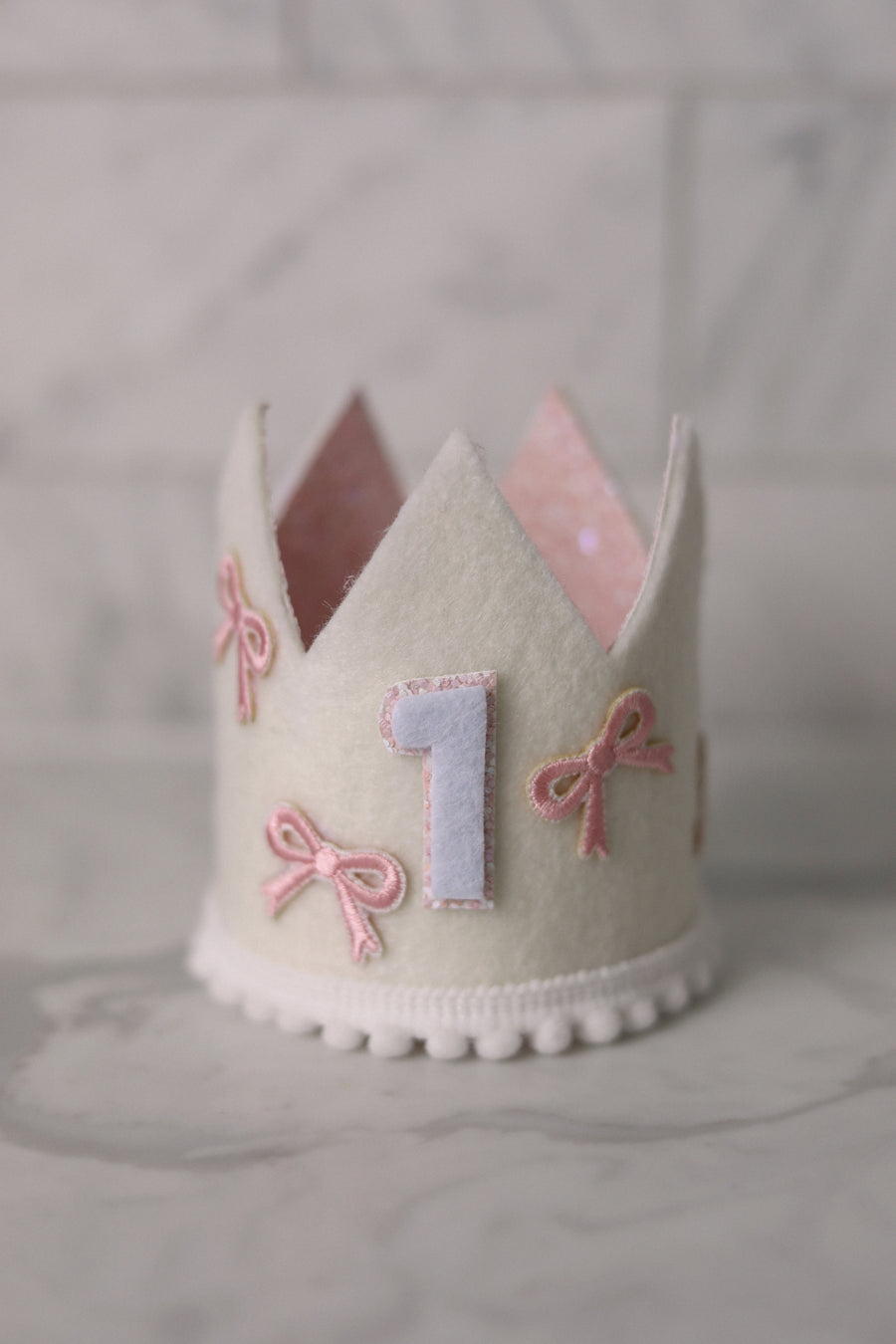 Pink Bows Party Crown