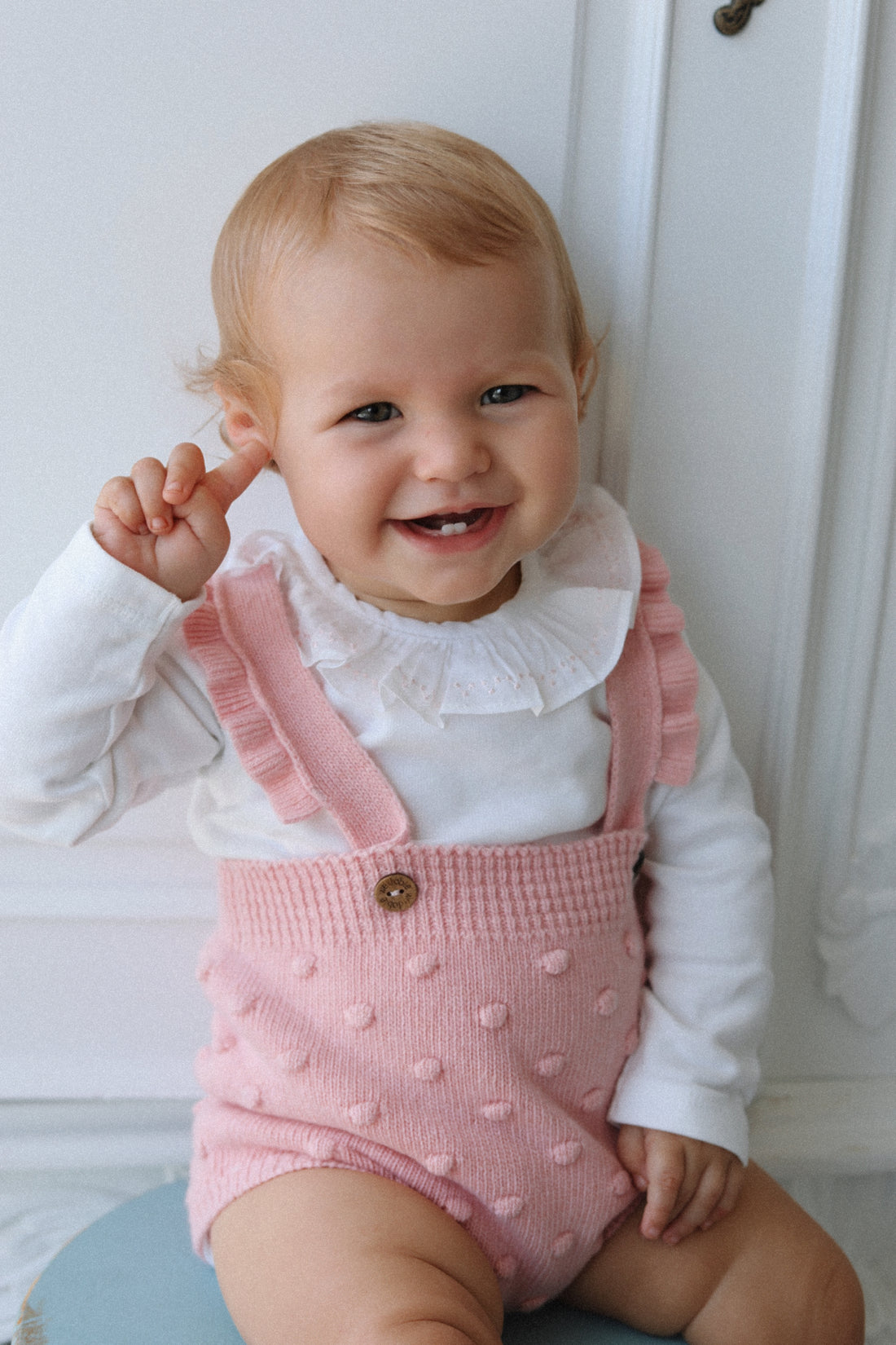 Luna Cashmere & Merino Wool Bloomers & Cardigan Set- Rose