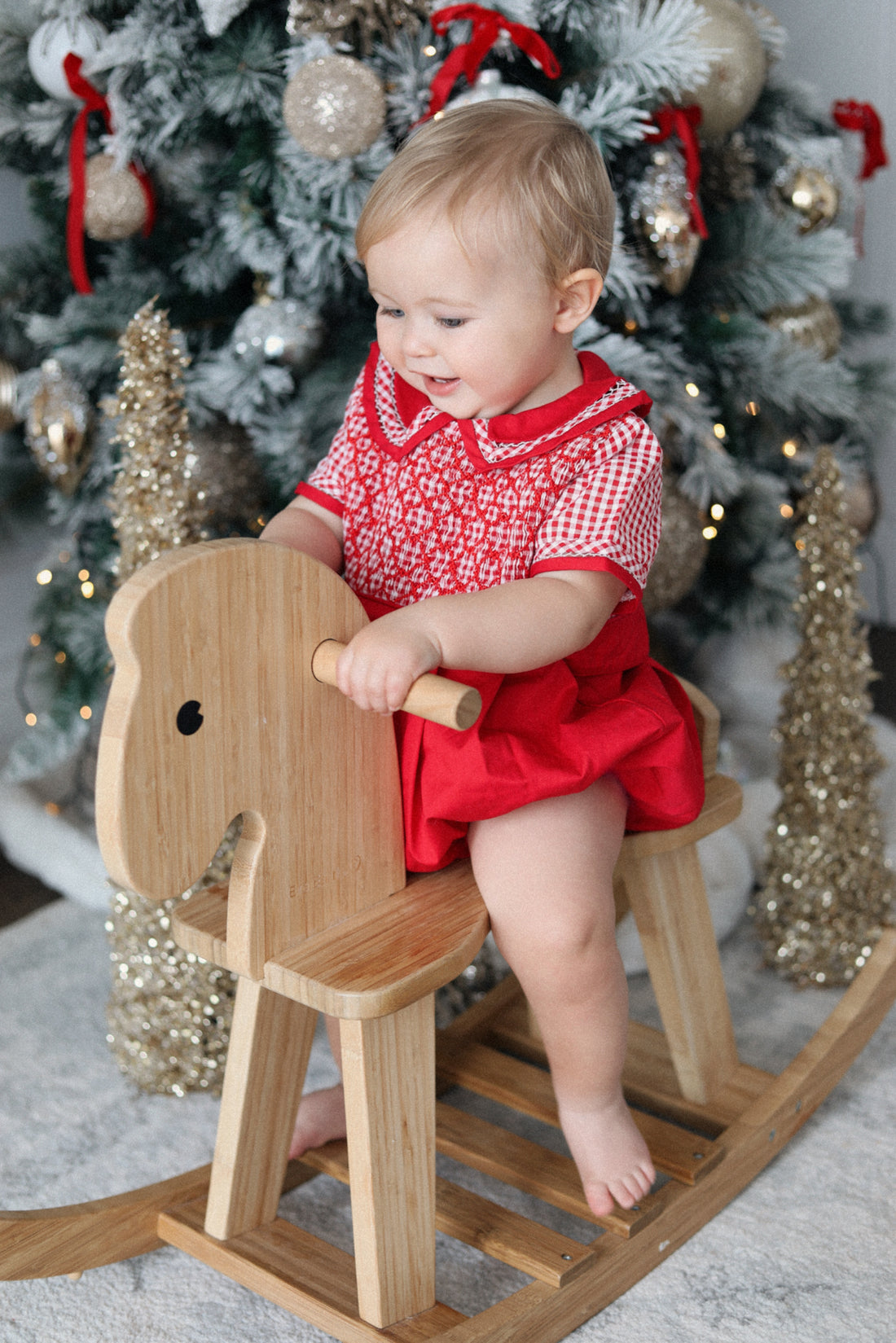 Jolly Gingham Romper * Pre-Order October