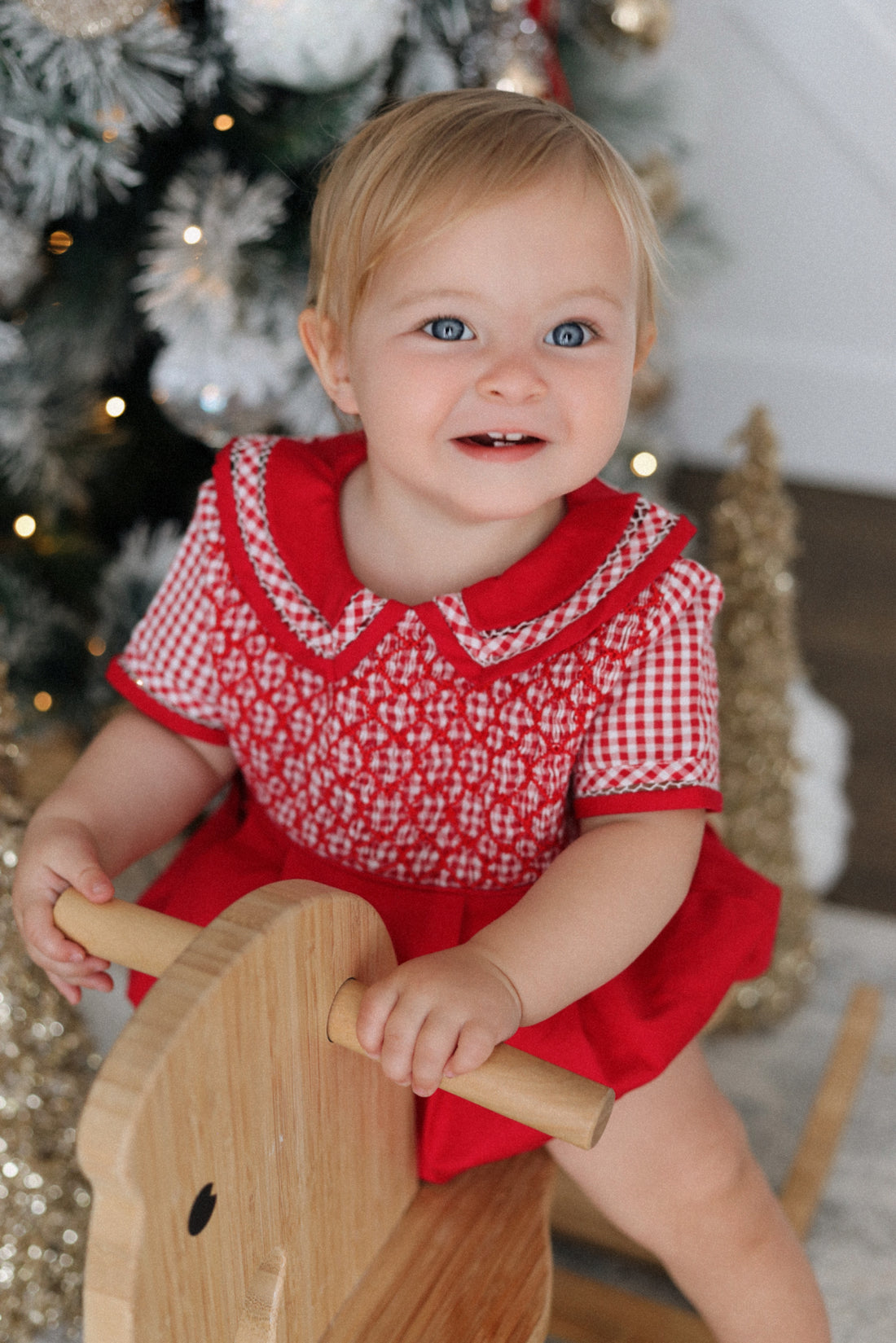 Jolly Gingham Romper * Pre-Order October