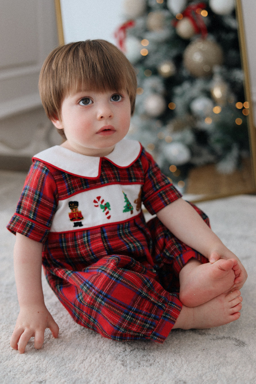 Classic Tartan Nutcracker Romper * Pre-Order September