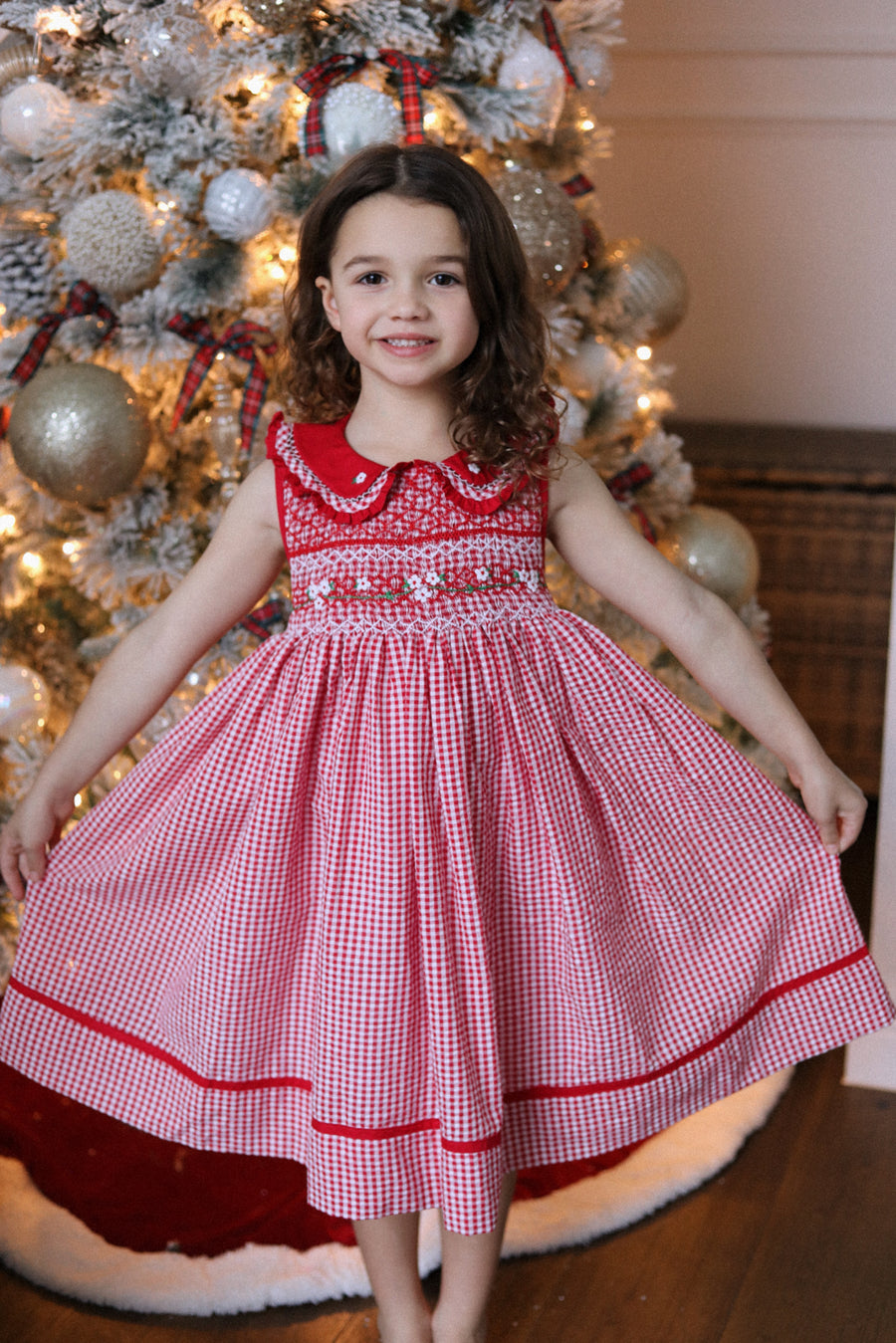 Holly Jolly Gingham Dress * Pre-Order October