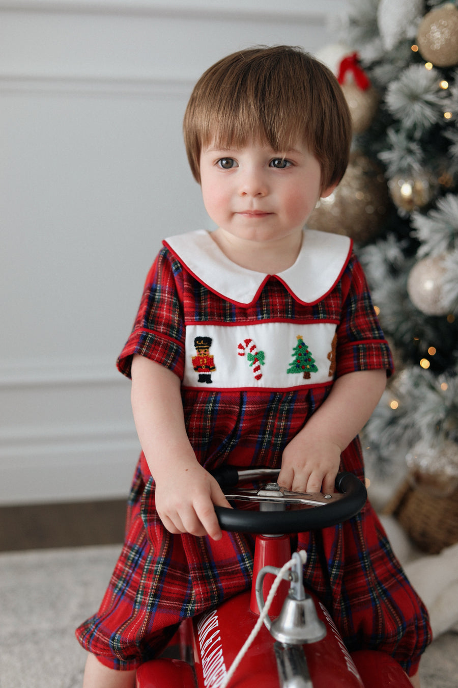 Classic Tartan Nutcracker Romper * Pre-Order September