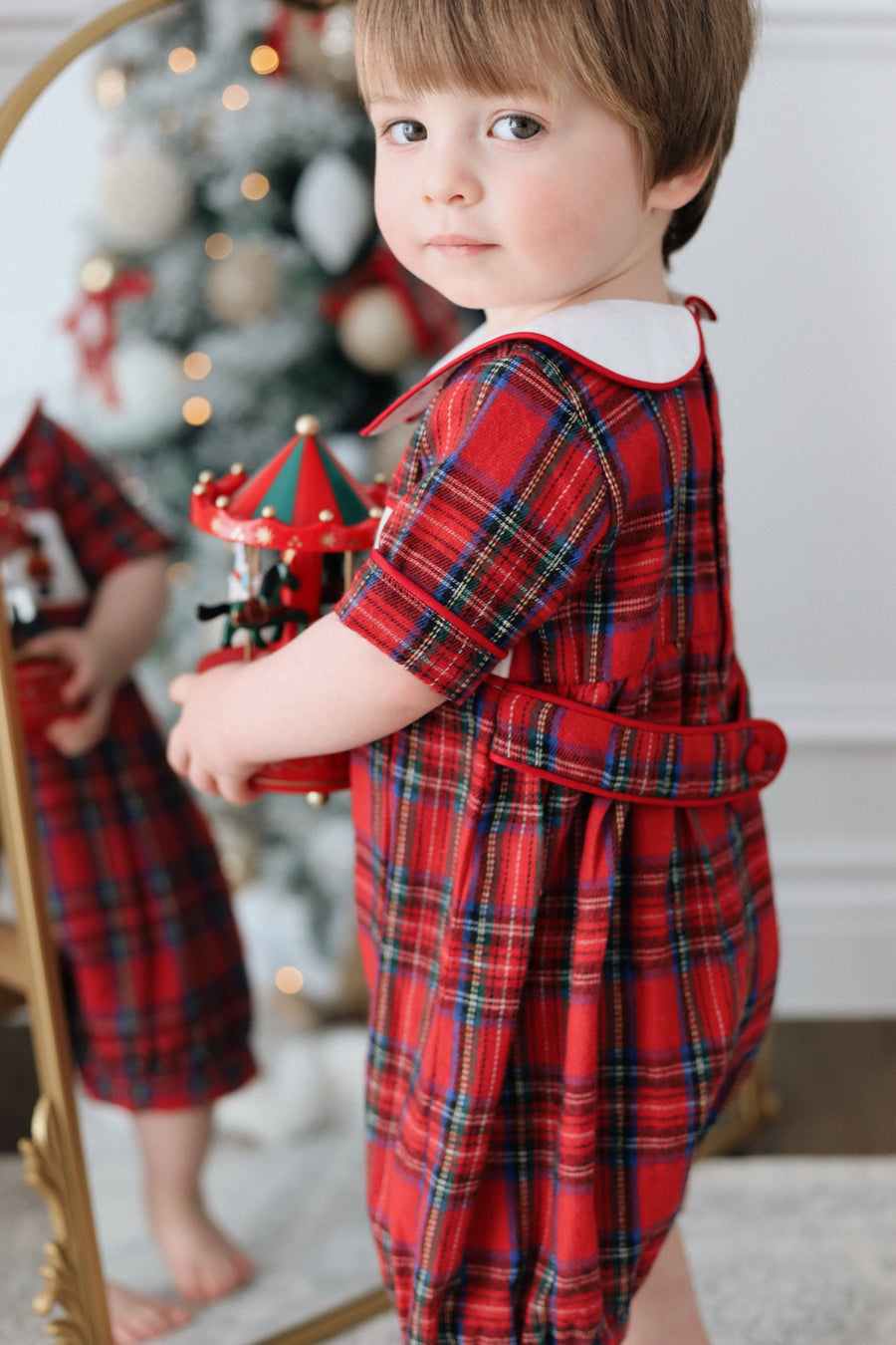 Classic Tartan Nutcracker Romper * Pre-Order September