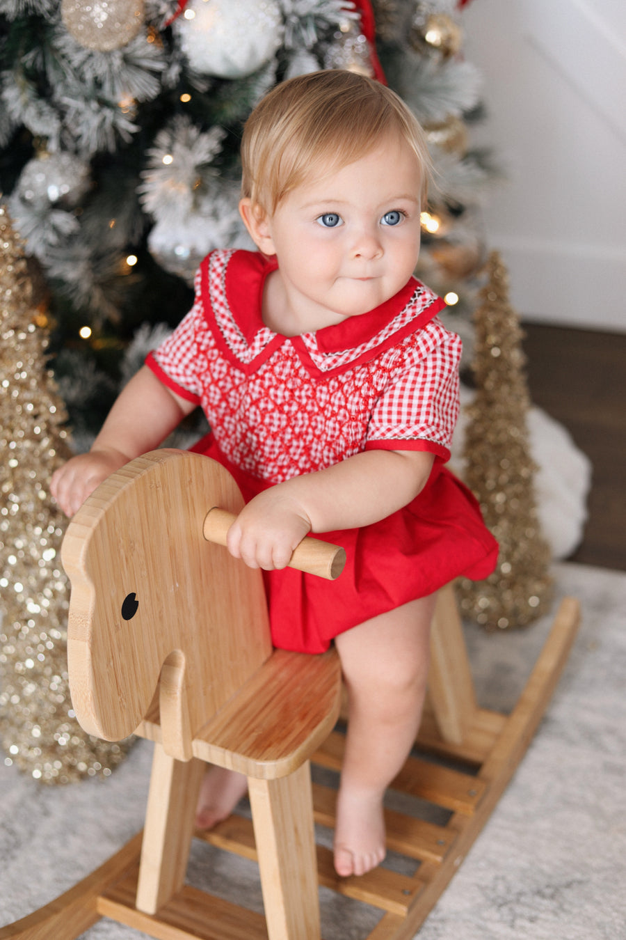 Jolly Gingham Romper * Pre-Order October
