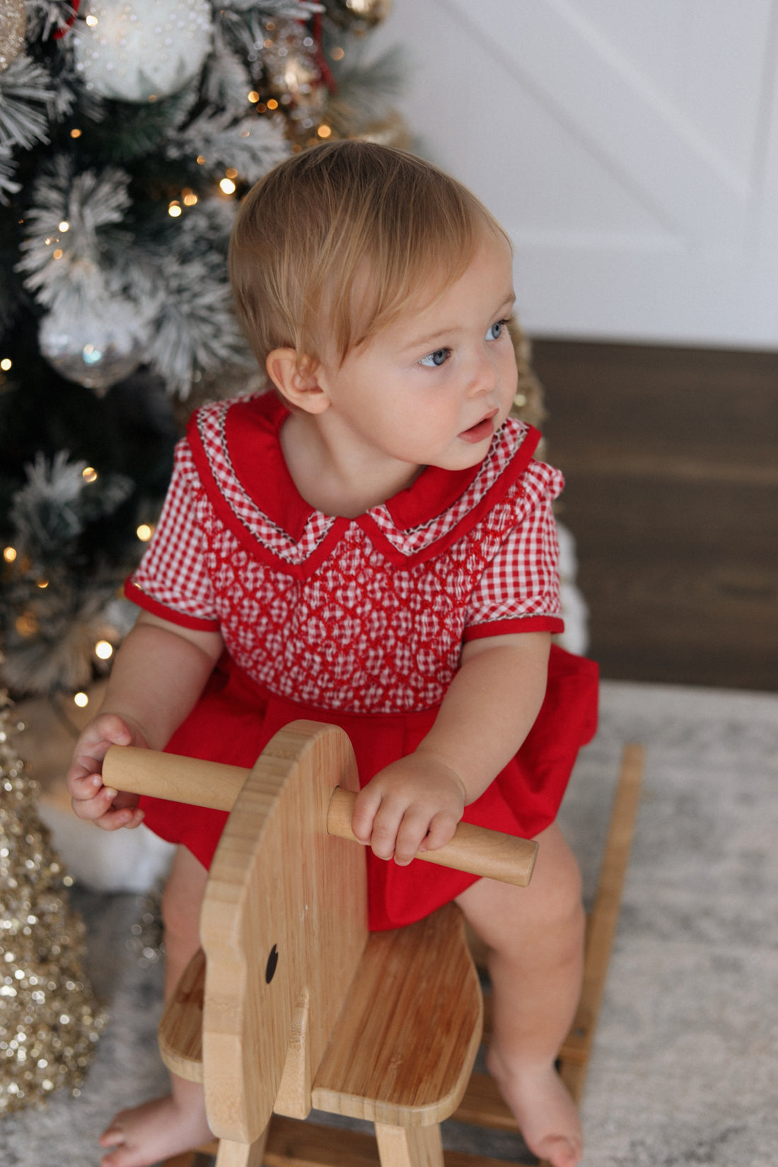 Jolly Gingham Romper * Pre-Order October