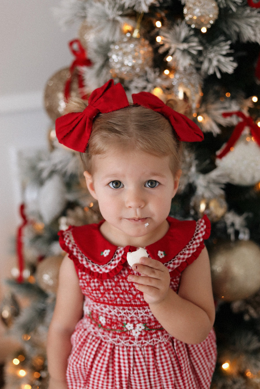 Holiday Hair Bow- Red *Pre-Order October