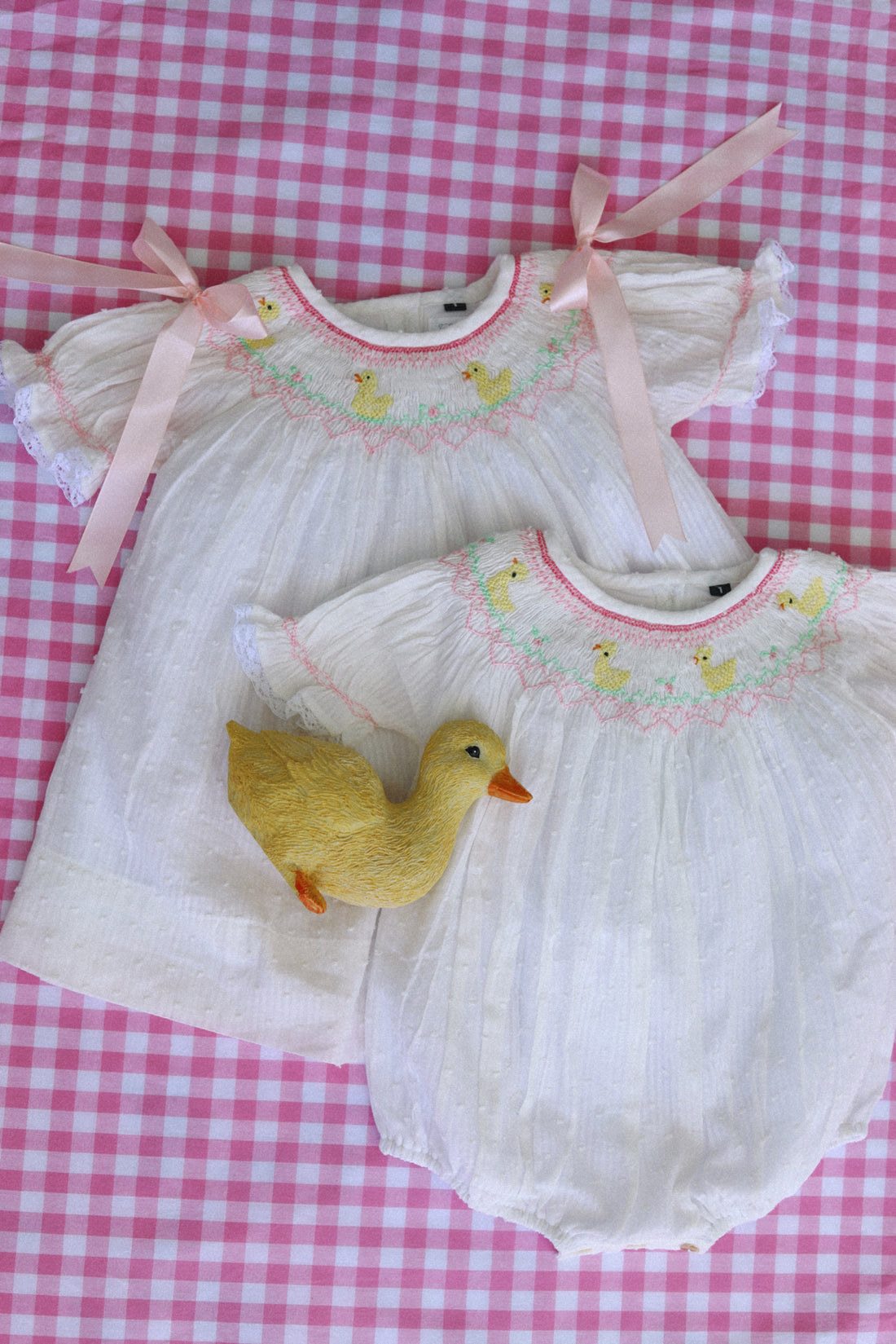 Little Ducks Handsmocked Dress- Seconds