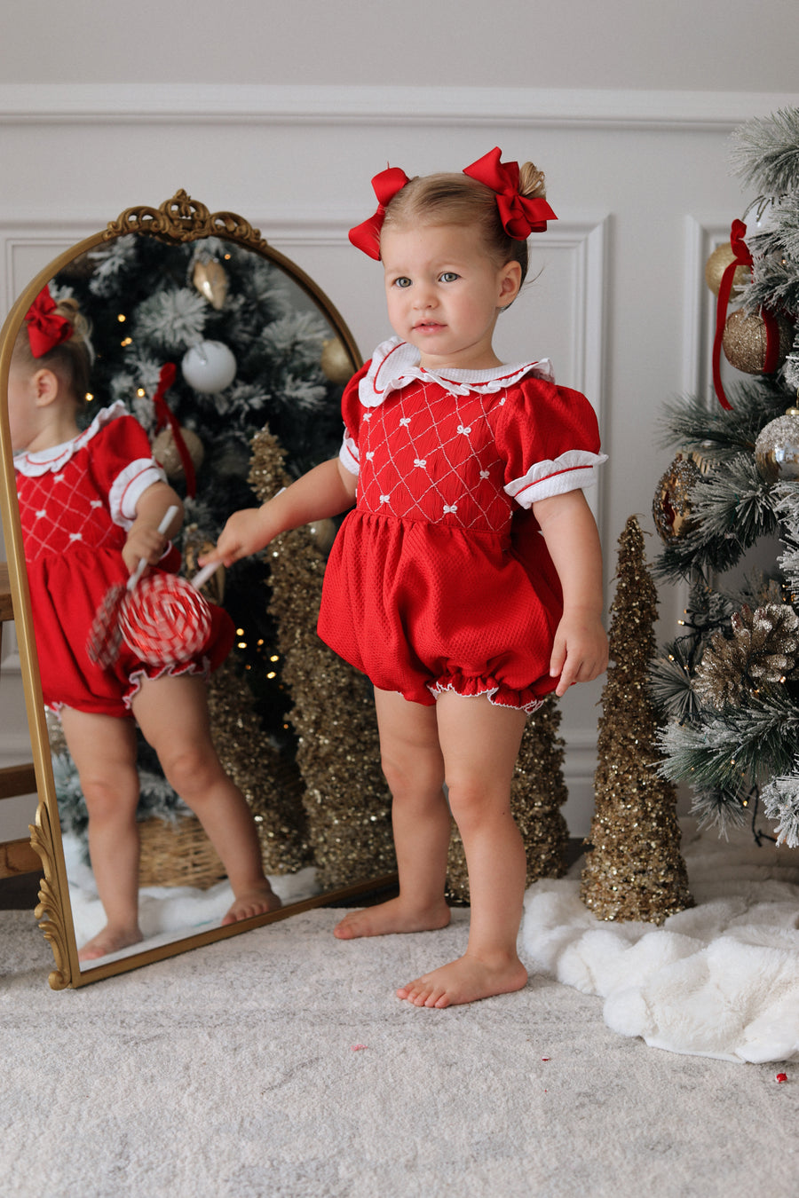 Scarlett Handsmocked Romper * Pre-Order October