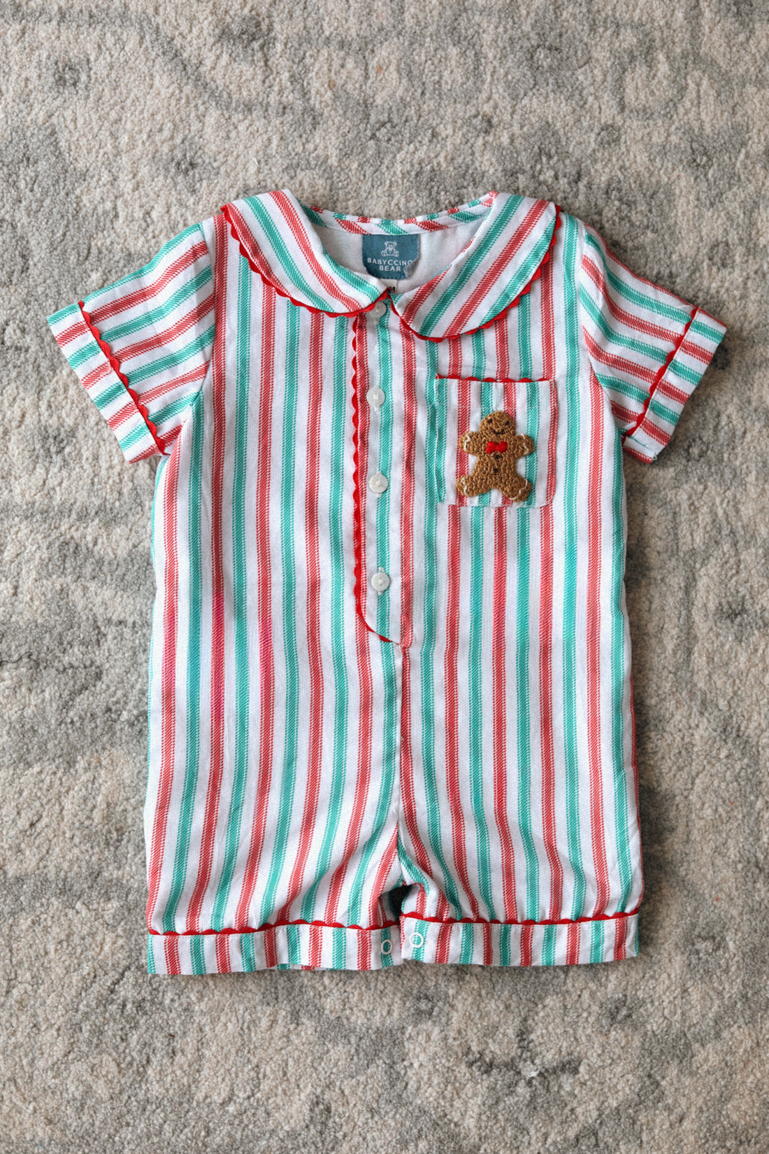 Gingerbread Stripe Pyjamas Baby- *Pre-Order Nov