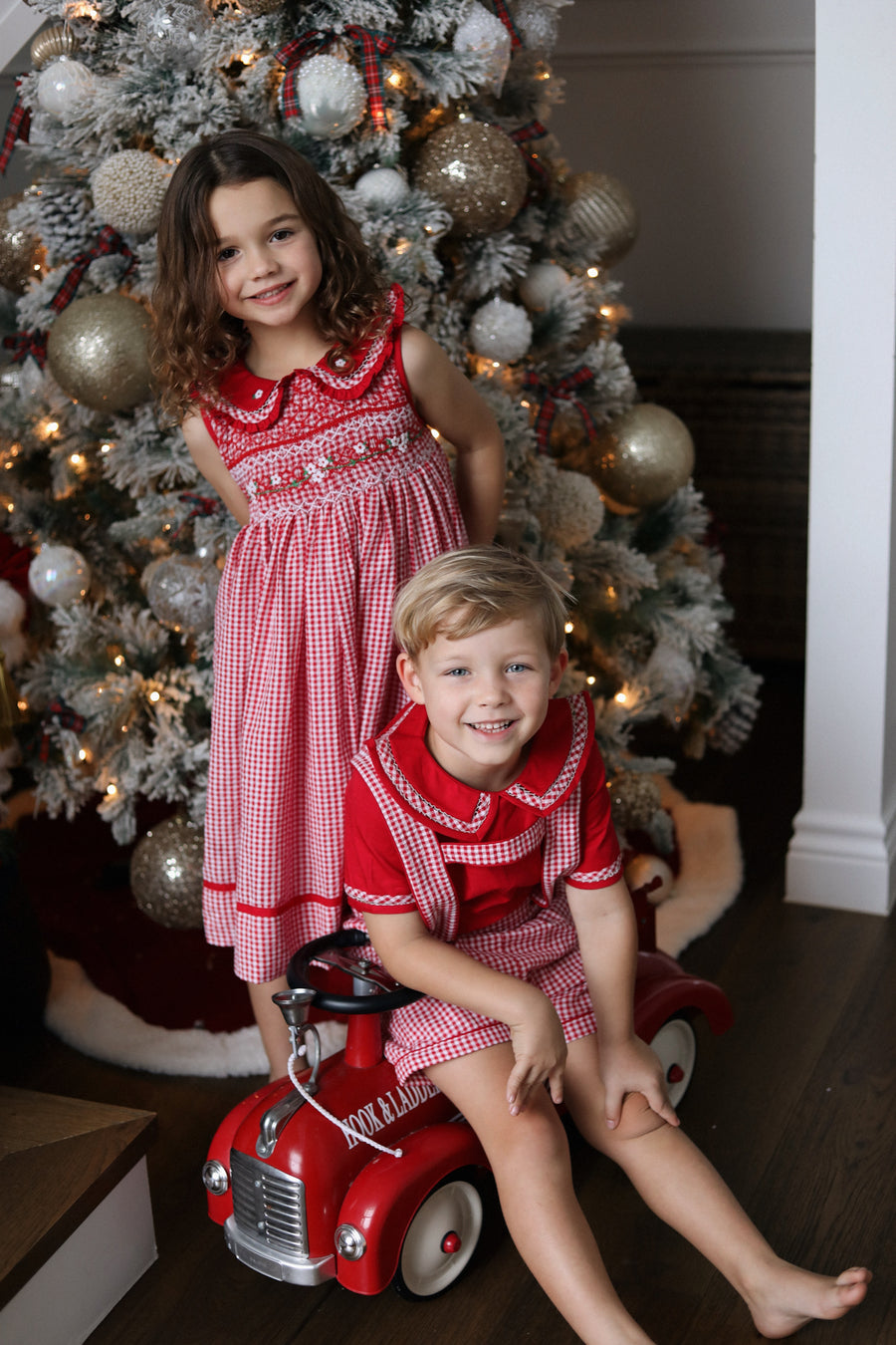 Holly Jolly Gingham Dress * Pre-Order October