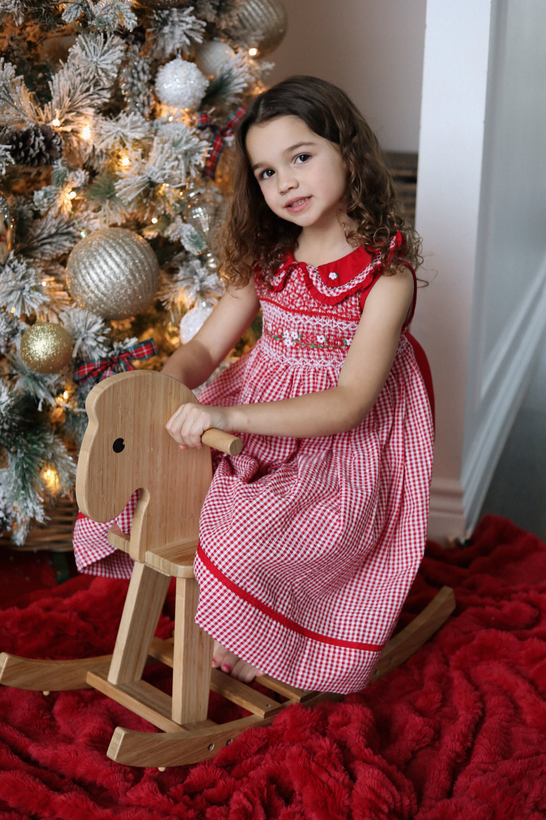 Holly Jolly Gingham Dress * Pre-Order October