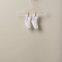 Organic Cotton Knitted Socks- Pearl