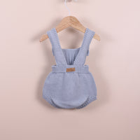 Campbell Knit Shoulder Strap Shortie- French Blue