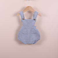 Campbell Knit Shoulder Strap Shortie- French Blue