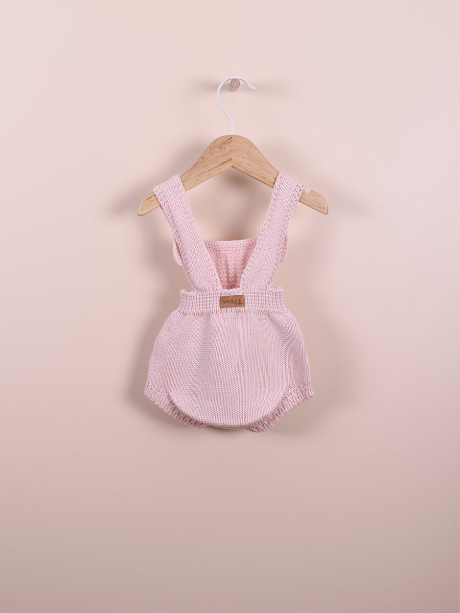 Campbell Knit Shoulder Strap Shortie- Ballet Pink