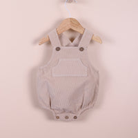 Lenny Oatmeal Corduroy Romper