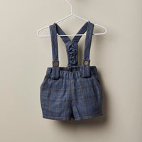 Toby Shoulder Straps Midnight Tartan Shorts