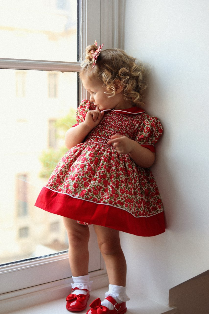 Rose Garden Handsmocked Dress