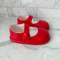 Mary Hard Sole Shoes- Red Patent