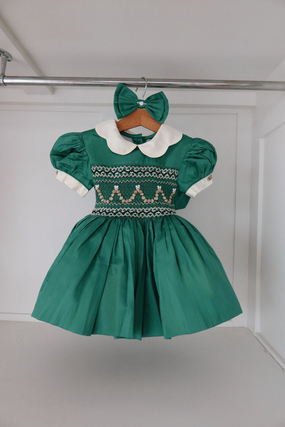 Enchanted Forest Handsmocked Dress