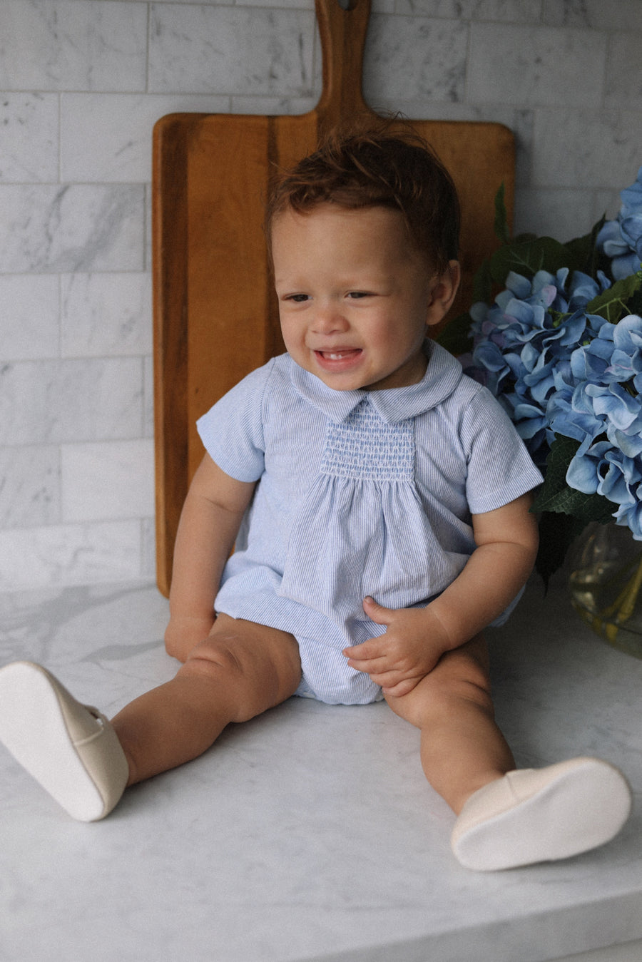 James Collared Bubble Romper