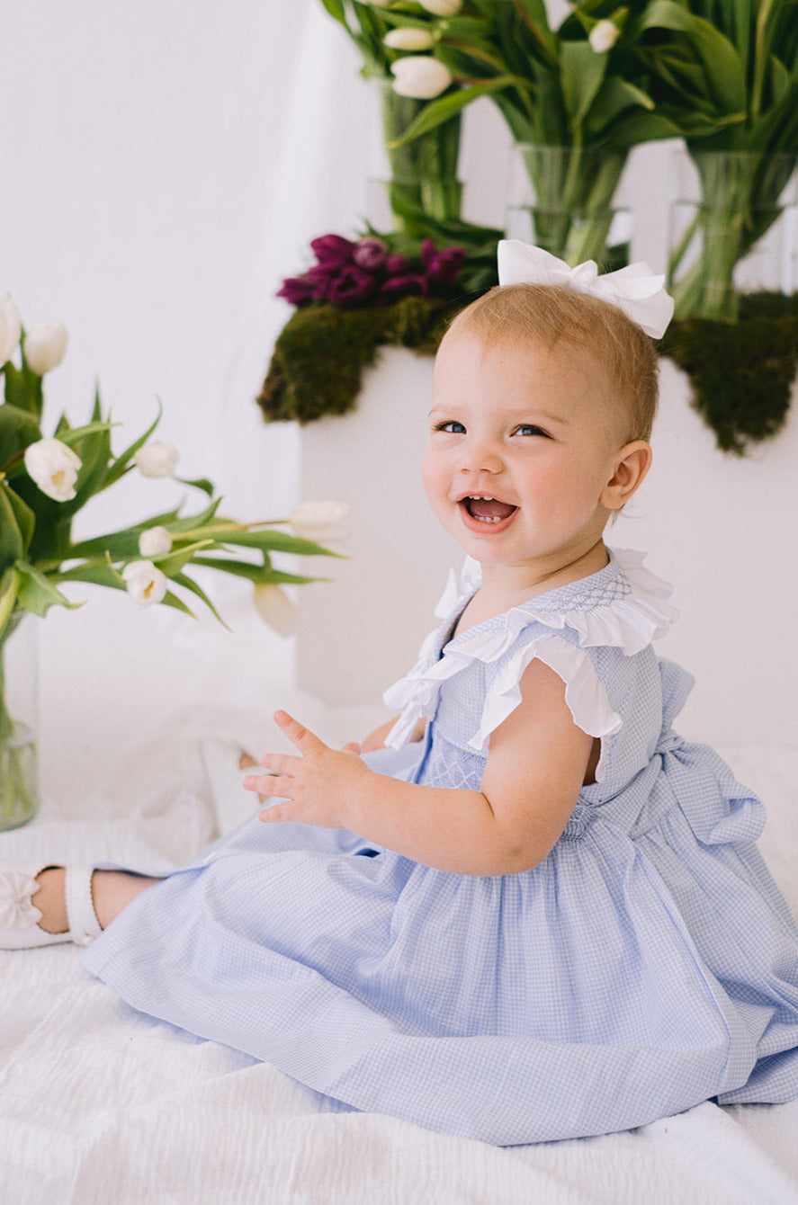 Alexa Gingham Handsmocked Dress