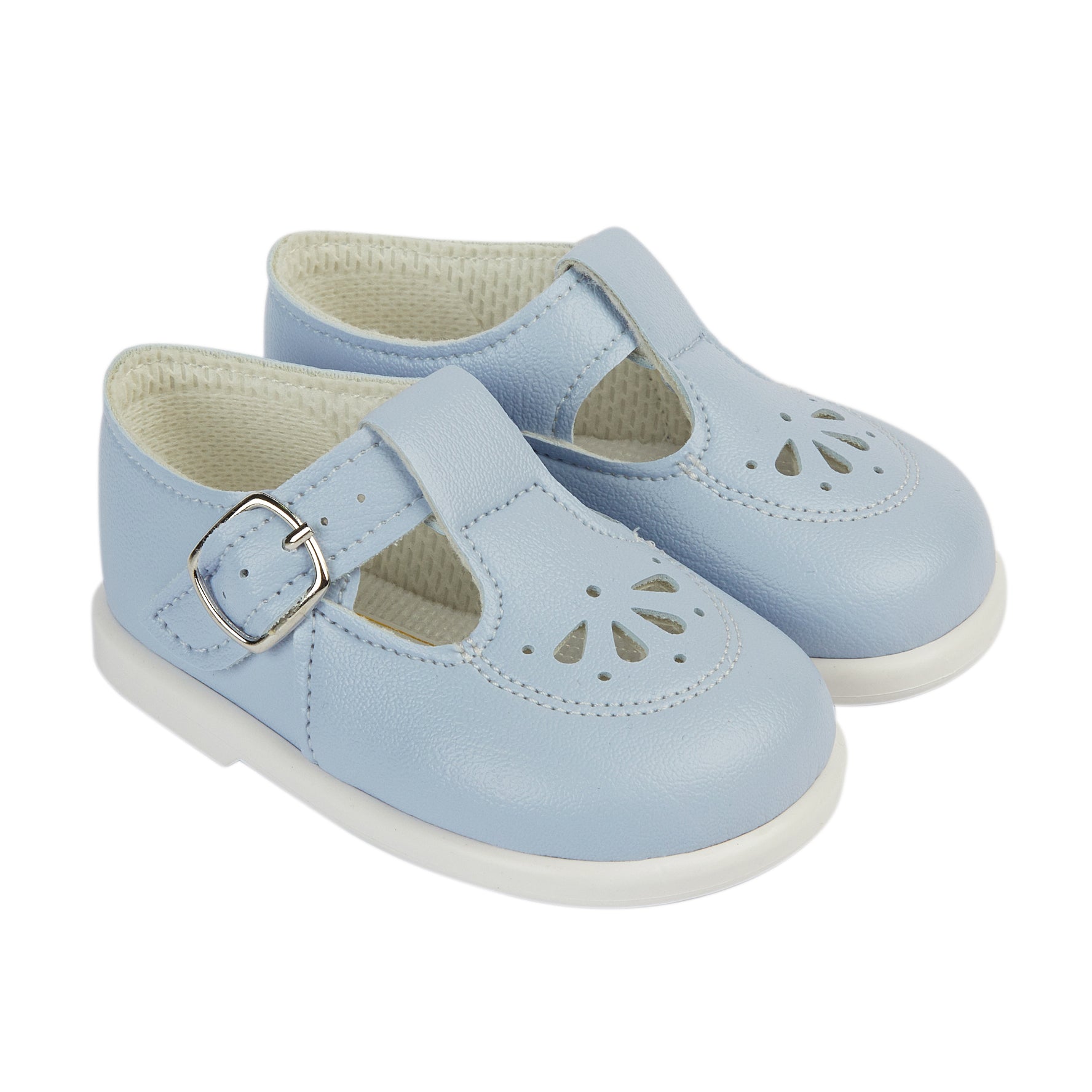Addison Hard Sole Shoes- Sky Blue – Babyccino Bear